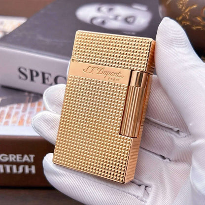 S.T. Dupont lighter, classic Paris nail style, crisp sound lighter, top manufacturer quality, gift for men