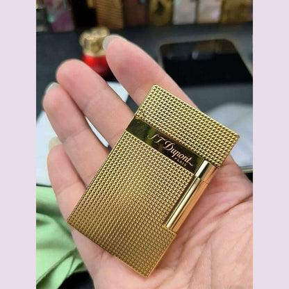 S.T. Dupont lighter, classic Paris nail style, crisp sound lighter, top manufacturer quality, gift for men