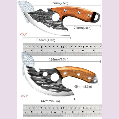 Stainless Steel Kitchen Meat Cleaver Butcher Peeling Boning Knife Fish Fillet Knife Vegetable and Fruit Slicing Knife