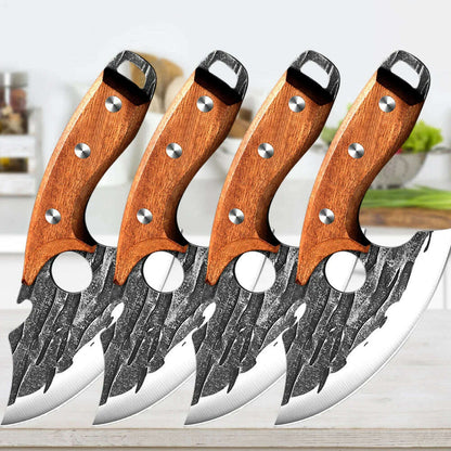 Stainless Steel Kitchen Meat Cleaver Butcher Peeling Boning Knife Fish Fillet Knife Vegetable and Fruit Slicing Knife