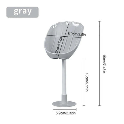 Suction Cup Soap Dish Box For Bathroom Shower Soap Holder with Drain Portable Leaf Shape Toilet Laundry Soap Rack Tray For Basin