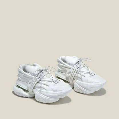Summer Women's Shoes White Shoes On Platform Ladies Woman Vulcanize Casual Breathable Sneaker Black Chunky Sneakers Spring