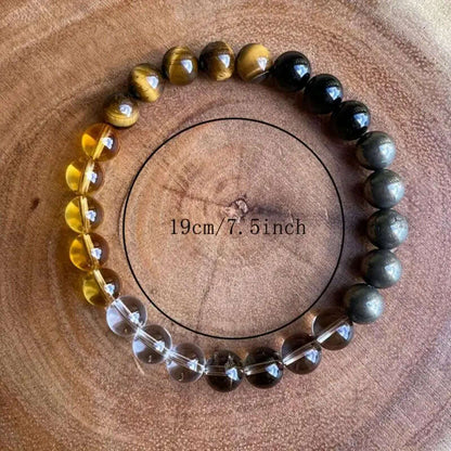 Tiger Eye Stone Splicing Healing Bracelet women men couple gift jewelry for lady bracelete