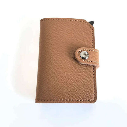 Top Quality Wallets Men Money Bag Automatic Pop-up Metal Aluminum Shell Money Minimalist Credit Card Holder RFID Blocking