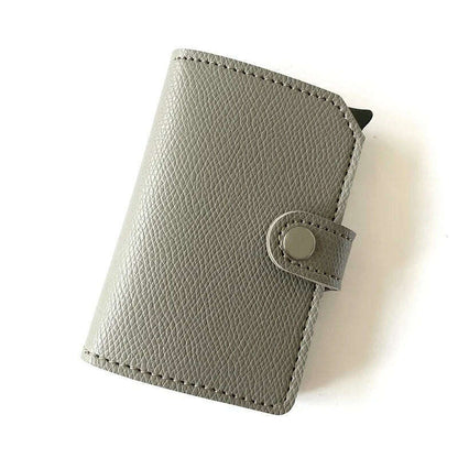 Top Quality Wallets Men Money Bag Automatic Pop-up Metal Aluminum Shell Money Minimalist Credit Card Holder RFID Blocking