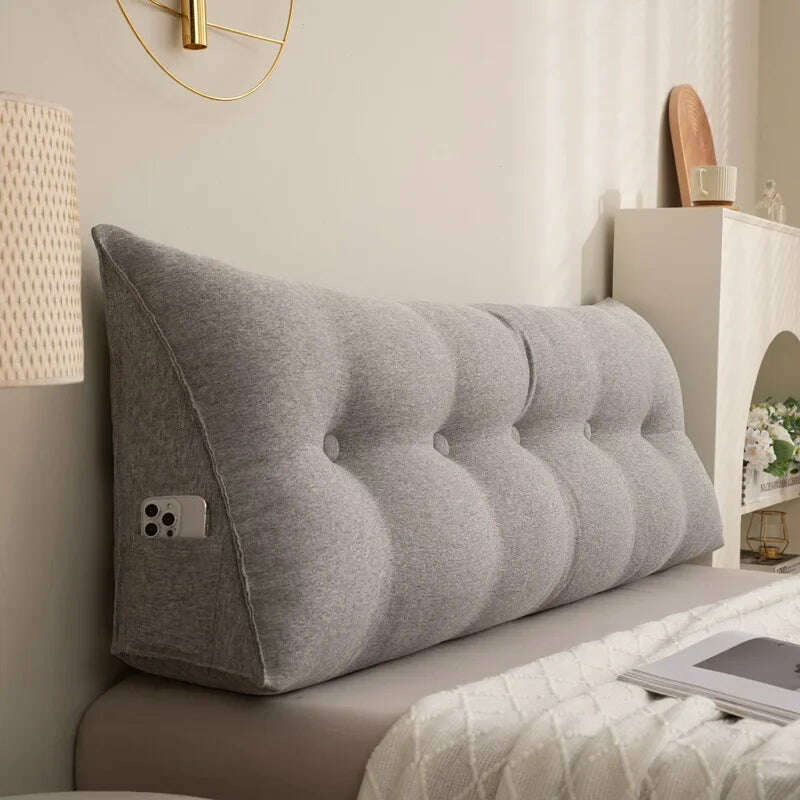Triangle Cushion Sofa Waist Cushion Tatami Triangle Cushion Waist Pillow Cushions Home Headboard Pillow with Removable Cover