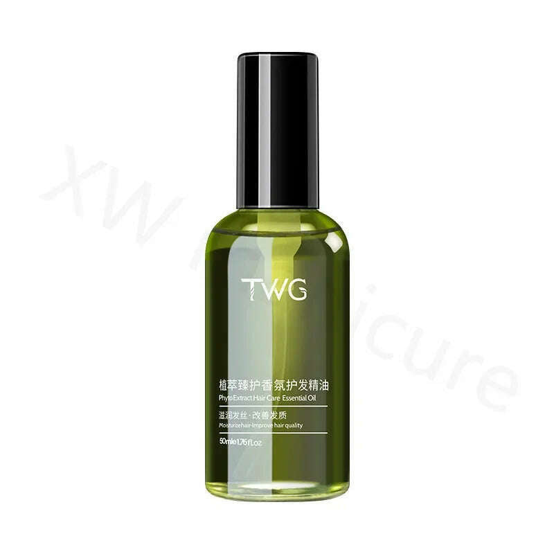 TWG Hair Care Essential Oil Improves Hair Quality Anti-frizz Lasting Smooth Fragrance Wash-free Hair Care Essential Oil 50/100ML