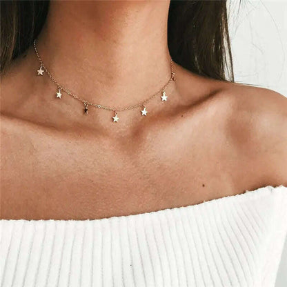 Vintage Tiny Heart Necklace for Women SHORT Chain Heart Pendant Necklace Gift Ethnic Bohemian Choker Necklace Jewelry wholesale