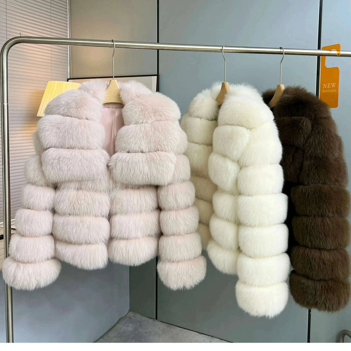 Whole leather fox fur coat short style young women's new coat