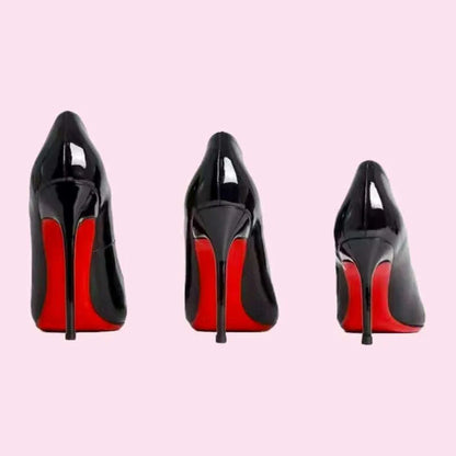 Women Elegant Luxury Shiny Rhinestone High Heels Sexy Red Bottom Pumps Brand Shoes Sexy Party Pointed Toe Wedding Banquet Shoes