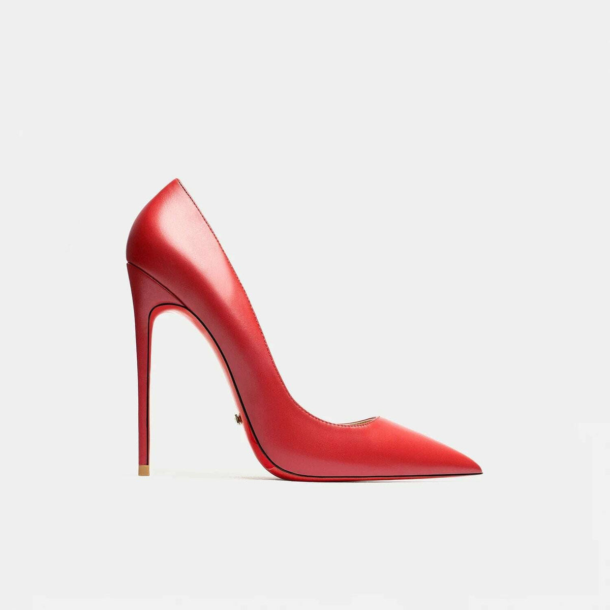 Women heels shoes woman 2024 trend luxury Brand Women's Pumps Leather High Heels Red Bottom Pointed Toe Ladies Party Shoes 12cm