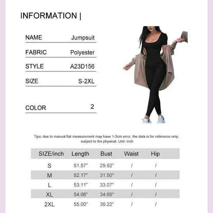 Women's Rompers Short Sleeve Solid Skinny Bodycon Jumpsuits Fashion Sports Fiess Casual Activity Streetwear Overalls