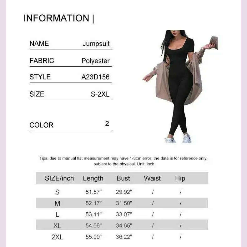 Women's Rompers Short Sleeve Solid Skinny Bodycon Jumpsuits Fashion Sports Fiess Casual Activity Streetwear Overalls