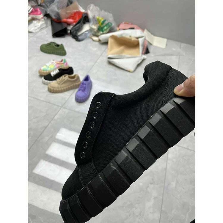 Women's Shoes Autumn New Designer Women's Shoes Women's Thick-soled Sports Shoes Outdoor Comfortable Casual Shoes Large Size 43