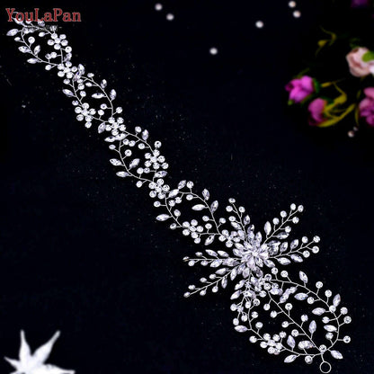 YouLaPan HP242 Wedding Headwear Headdresses for Girlfriend Fascinators Headband Bridal Hair Accessories Fashion Woman Tiara